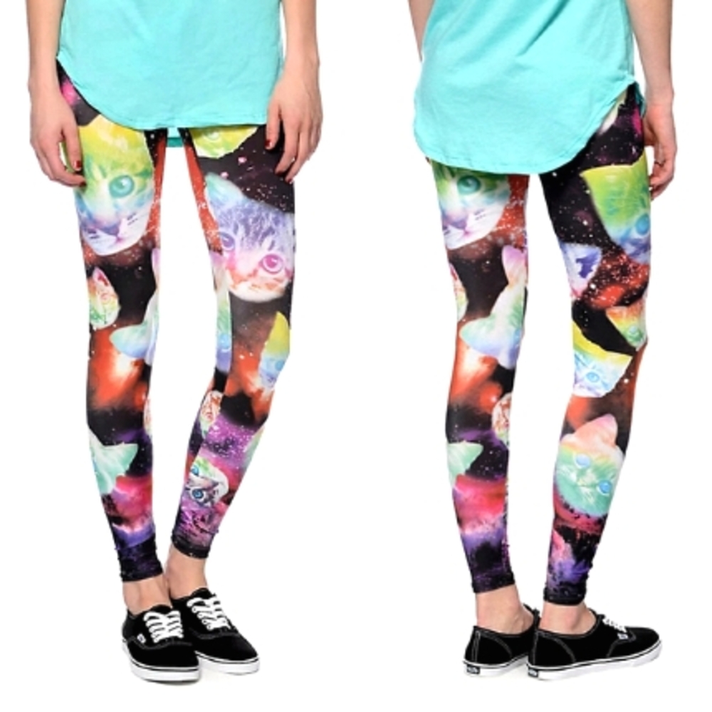 See You Monday Celestial Cat Leggings Size S